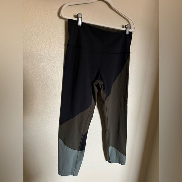 Lululemon Wunder Under Color Block Leggings Sz 12 Special Edition Tights 25“ HR - Picture 4 of 6
